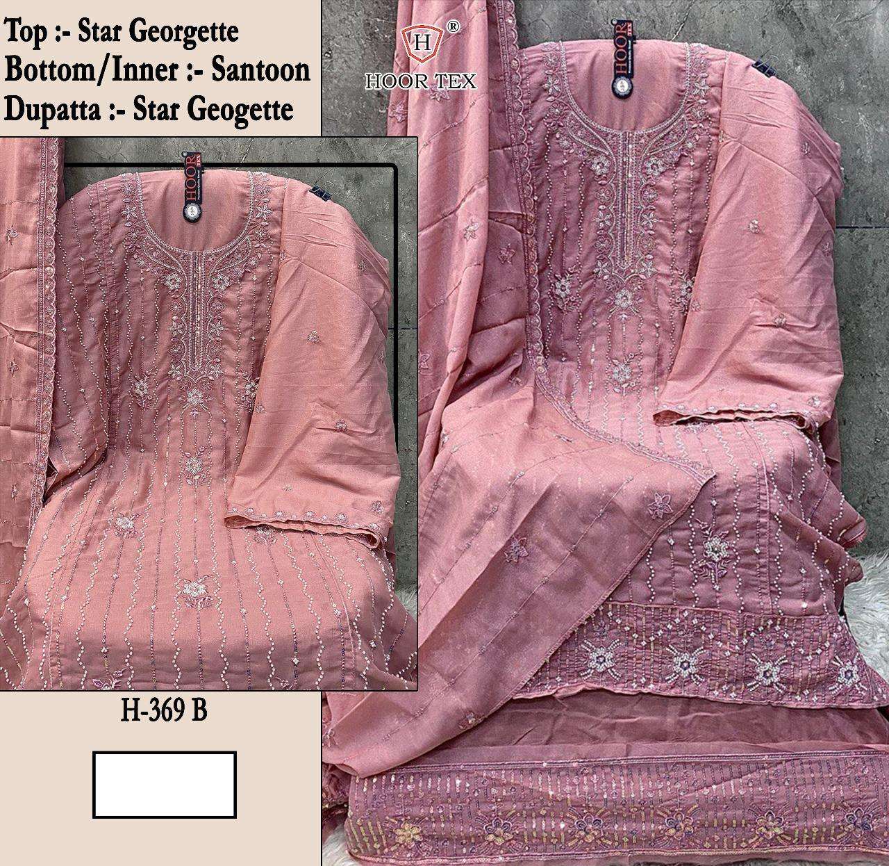 hoor tex H-369 A To D Star Georgette wholesale suit