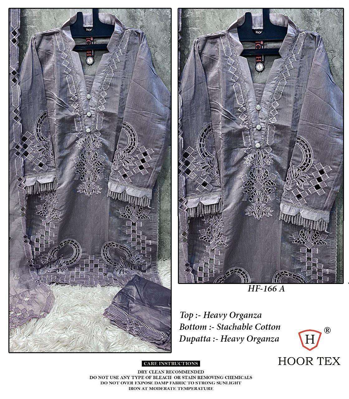 Hoor Tex HF-166 A To D Heavy Organza wholesale suit 