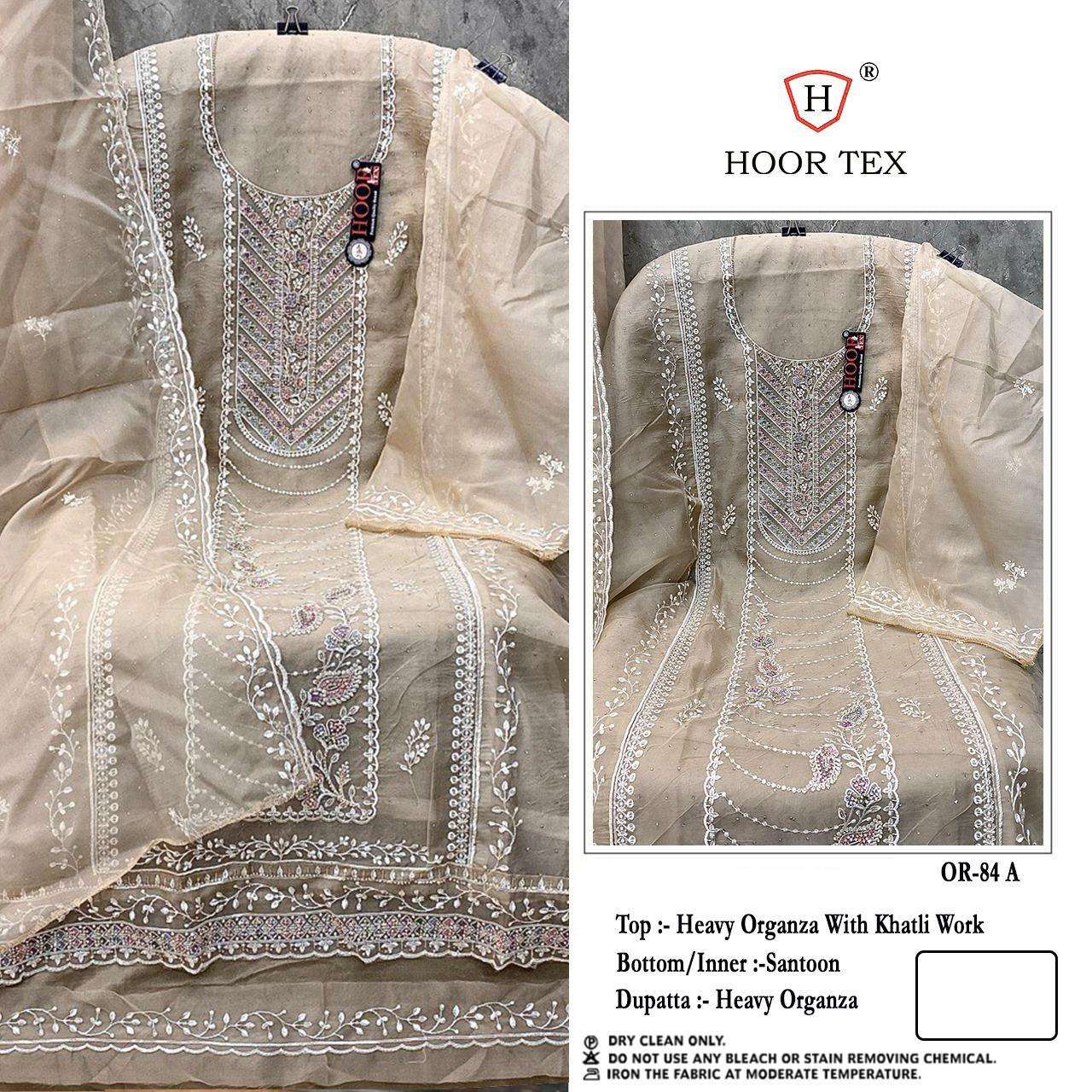 HOOR TEX  OR-84 A To D Heavy Organza wholesale suit 