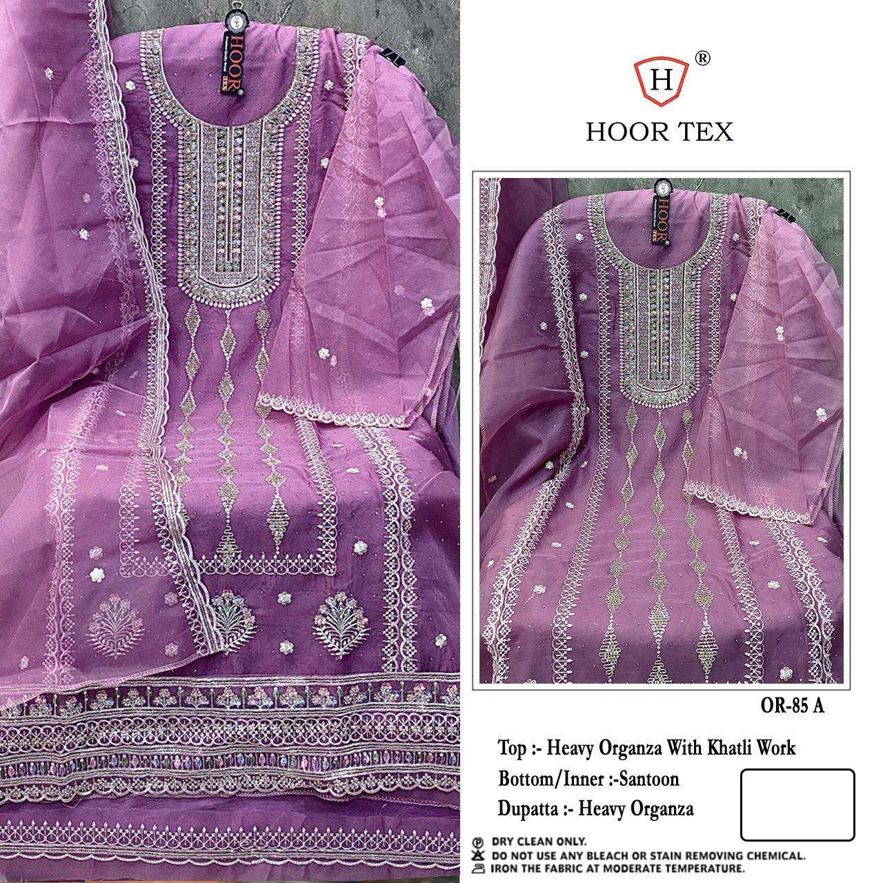 HOOR TEX OR-85 A To D Heavy Organza wholesale suit 