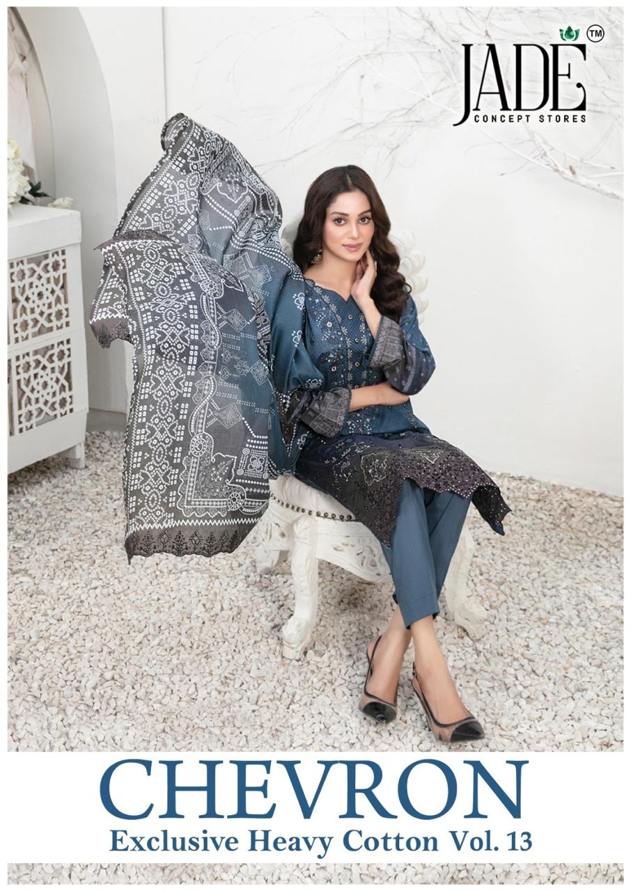  Jade Chevron Vol-13 series 121-126 Pure Heavy Cotton wholesale suit 