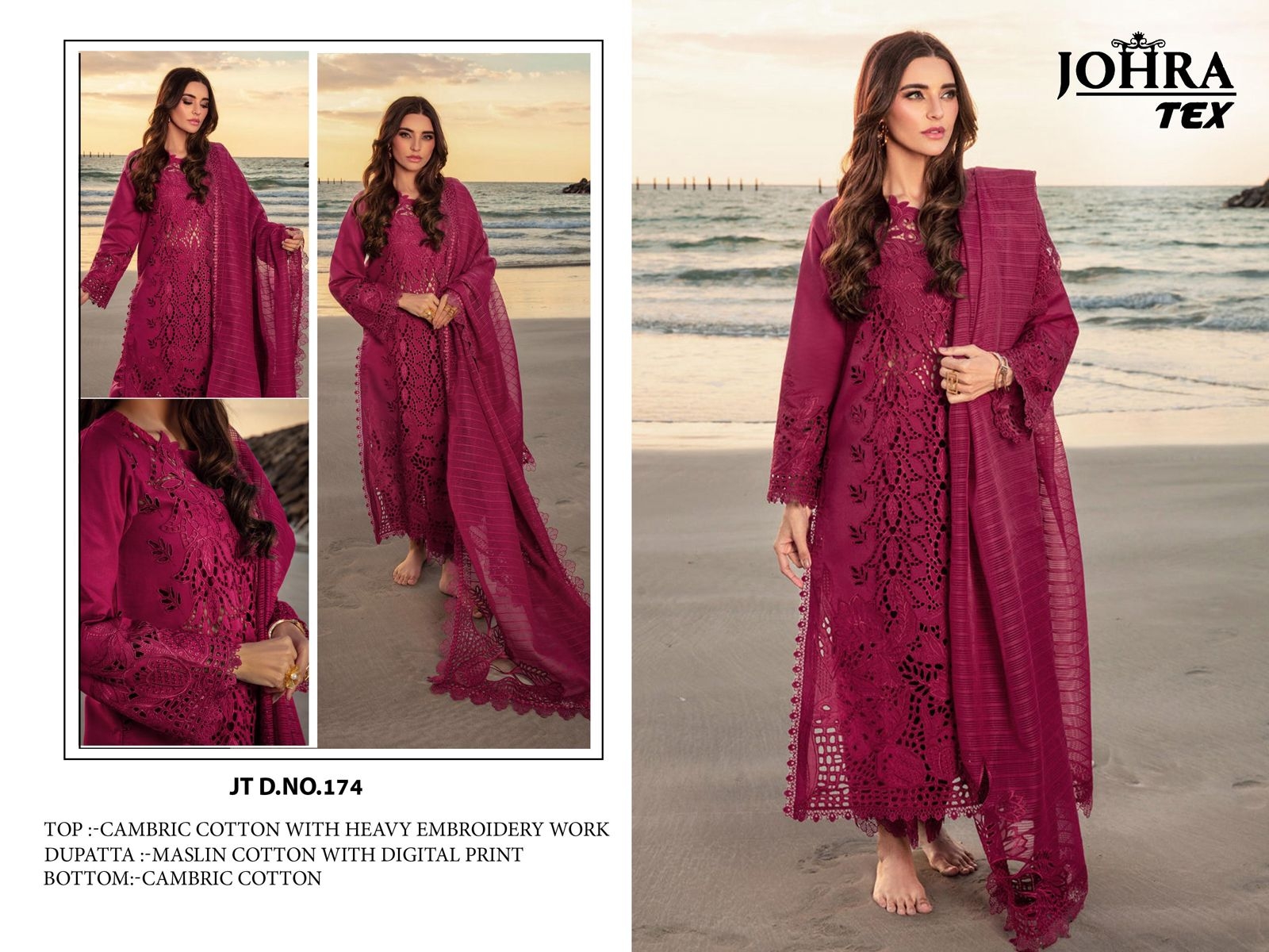 JOHRA TEX JT-174 CAMBRIC COTTON wholesale suit 