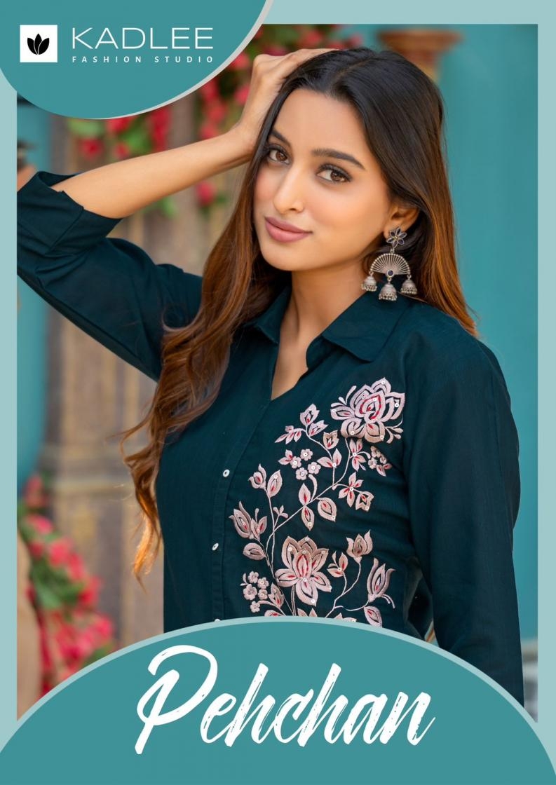 kadlee pehchan series 2001-2006 HEAVY RAYON wholesale kurti with bottom