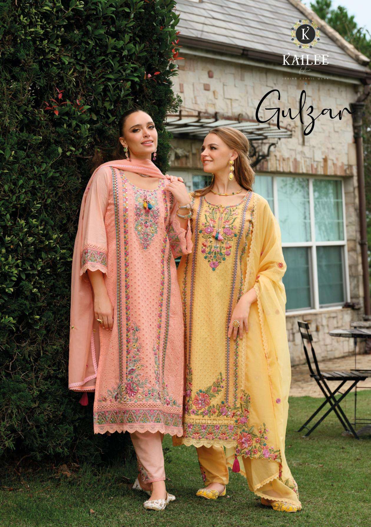 kailee fashion gulzar series 44701-44704 PURE COTTON wholesale suit 