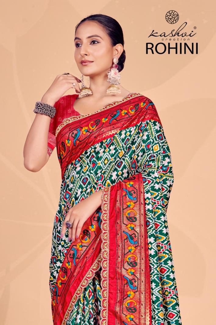 kashvi creation rohini series 1001-1008 DOLA SILK wholesale saree