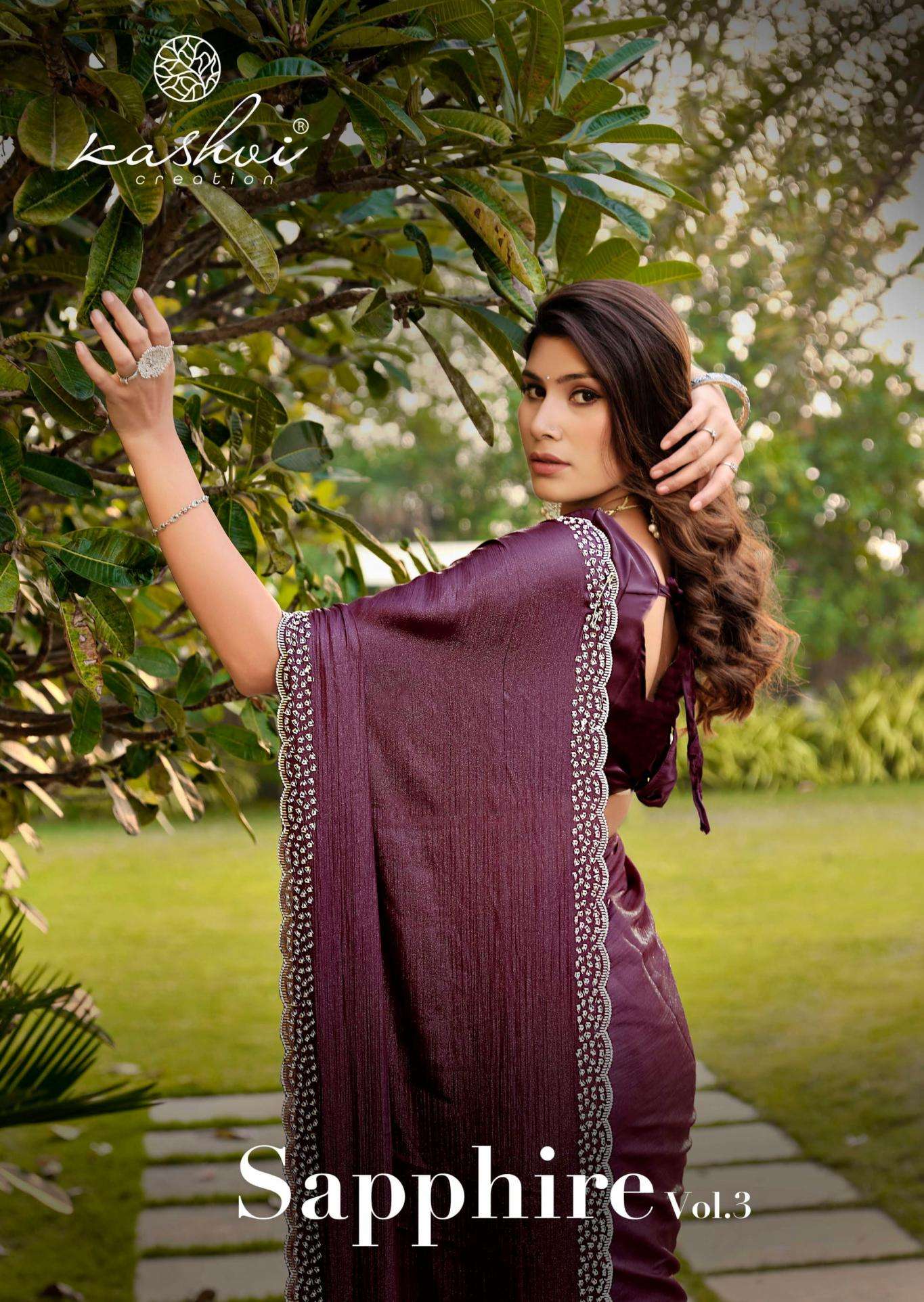 kashvi creation sapphire vol 3 series 301-308 silk wholesale saree