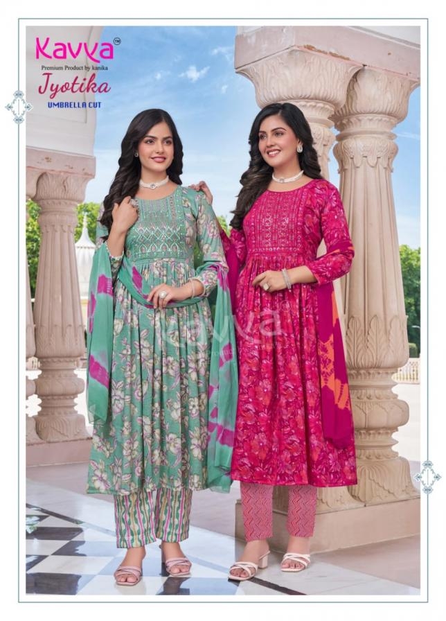 kavya jyoti vol 18 series 18001-18010 capsule foil print wholesale suit 