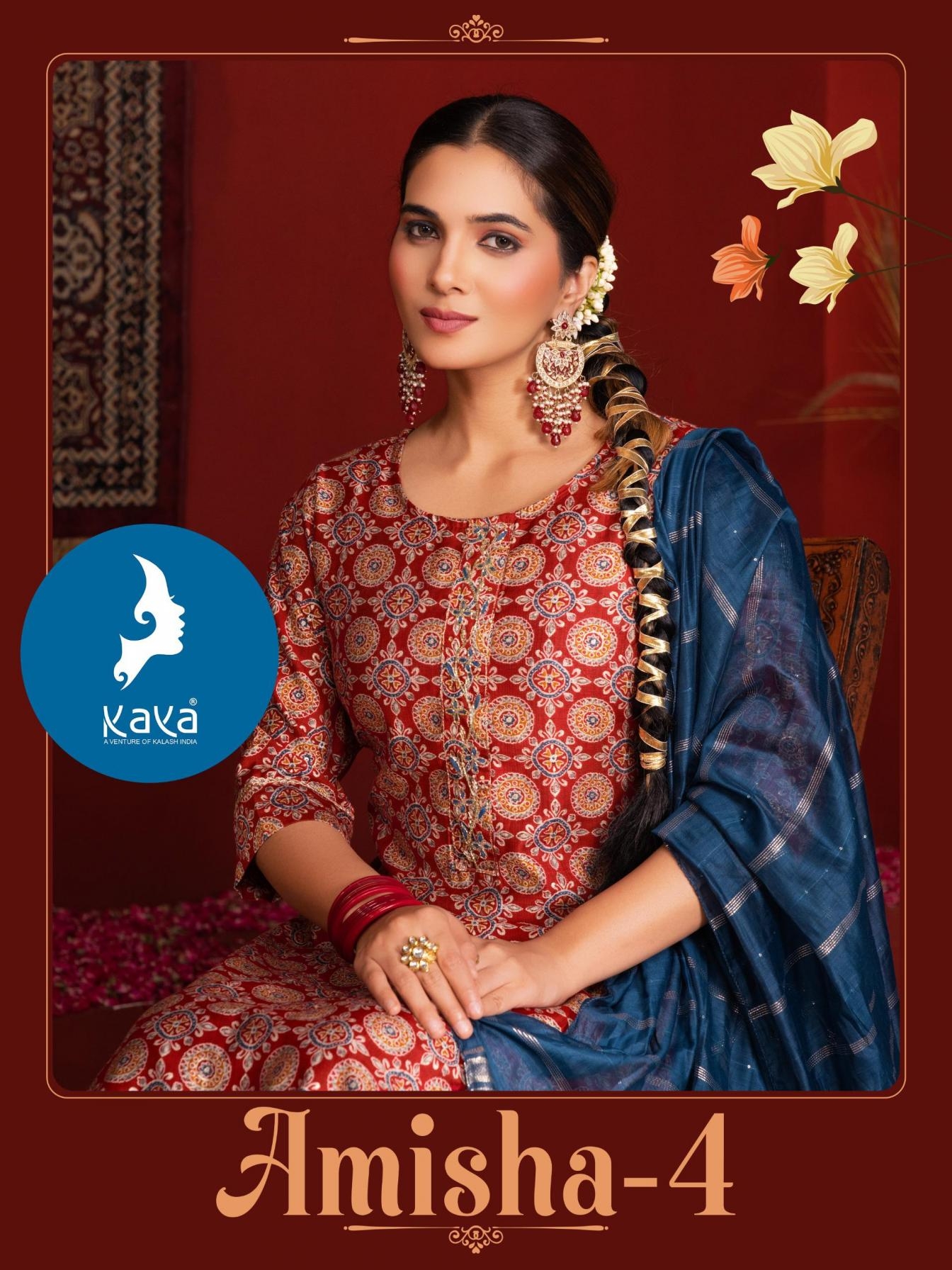 kaya amisha vol 4 series 01-06 vertican print wholesale suit 
