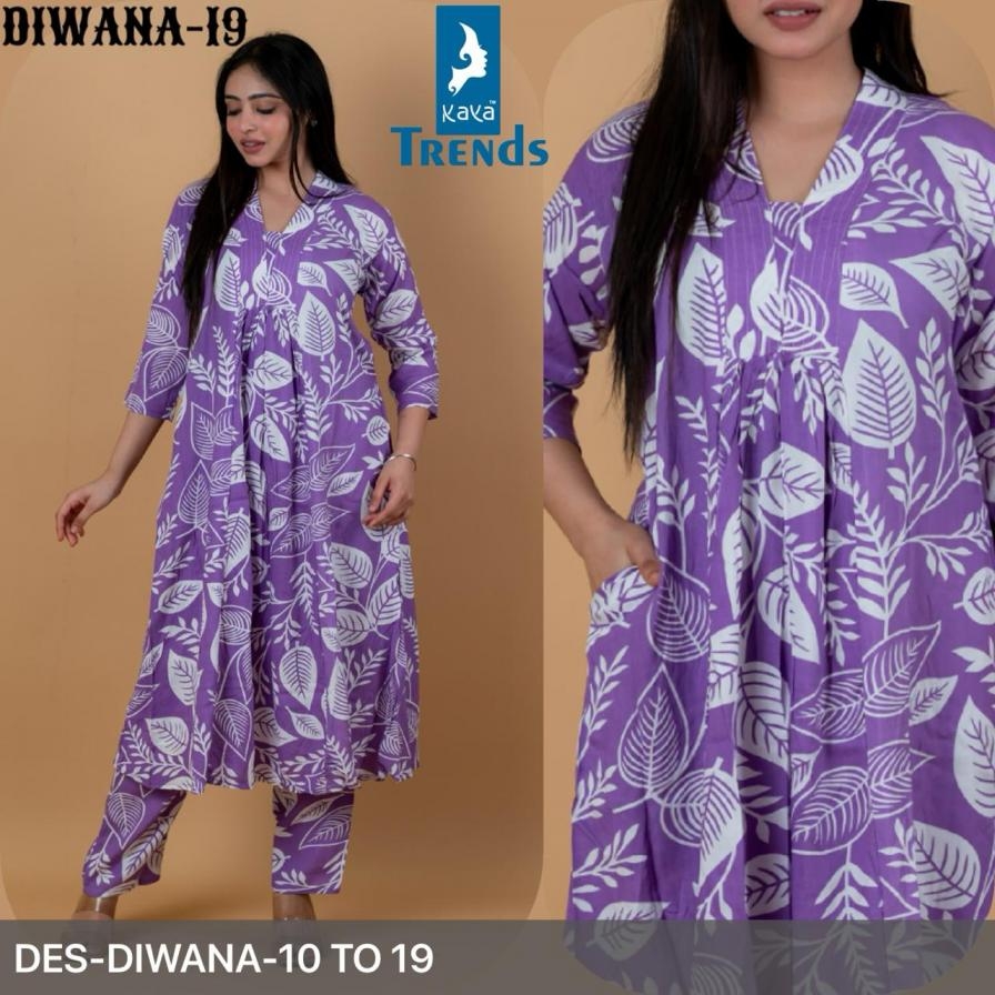 Kaya diwana 10-19 rayon wholesale kurti with bottom