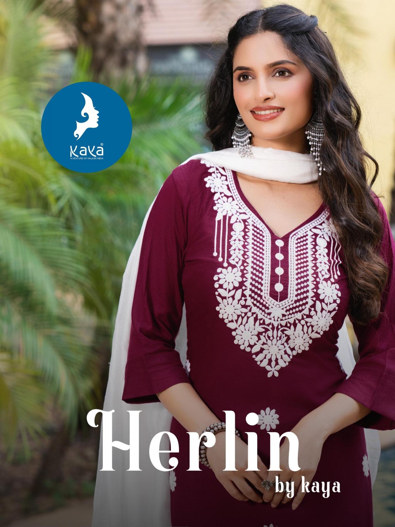 kaya herlin series 01-06 rayon wholesale readymade suit 