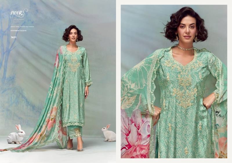 Kimora Heer Florus series 9661-9666 Maslin Embroidered wholesale suit 