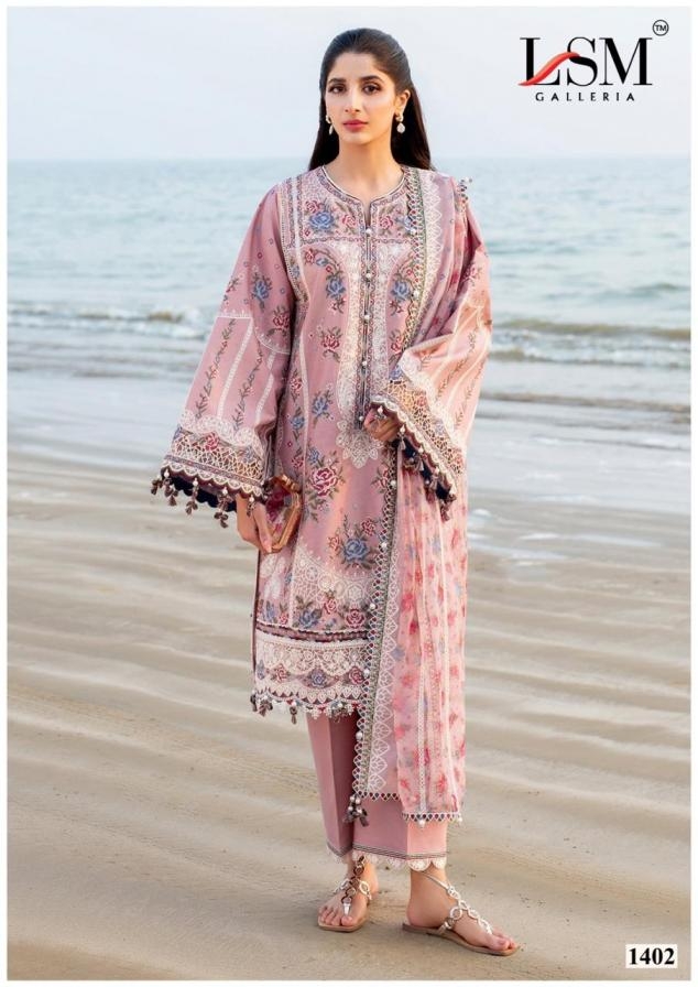 lsm galleria parian dream vol 14 series 1401-1406 Lawn Cotton wholesale suit 