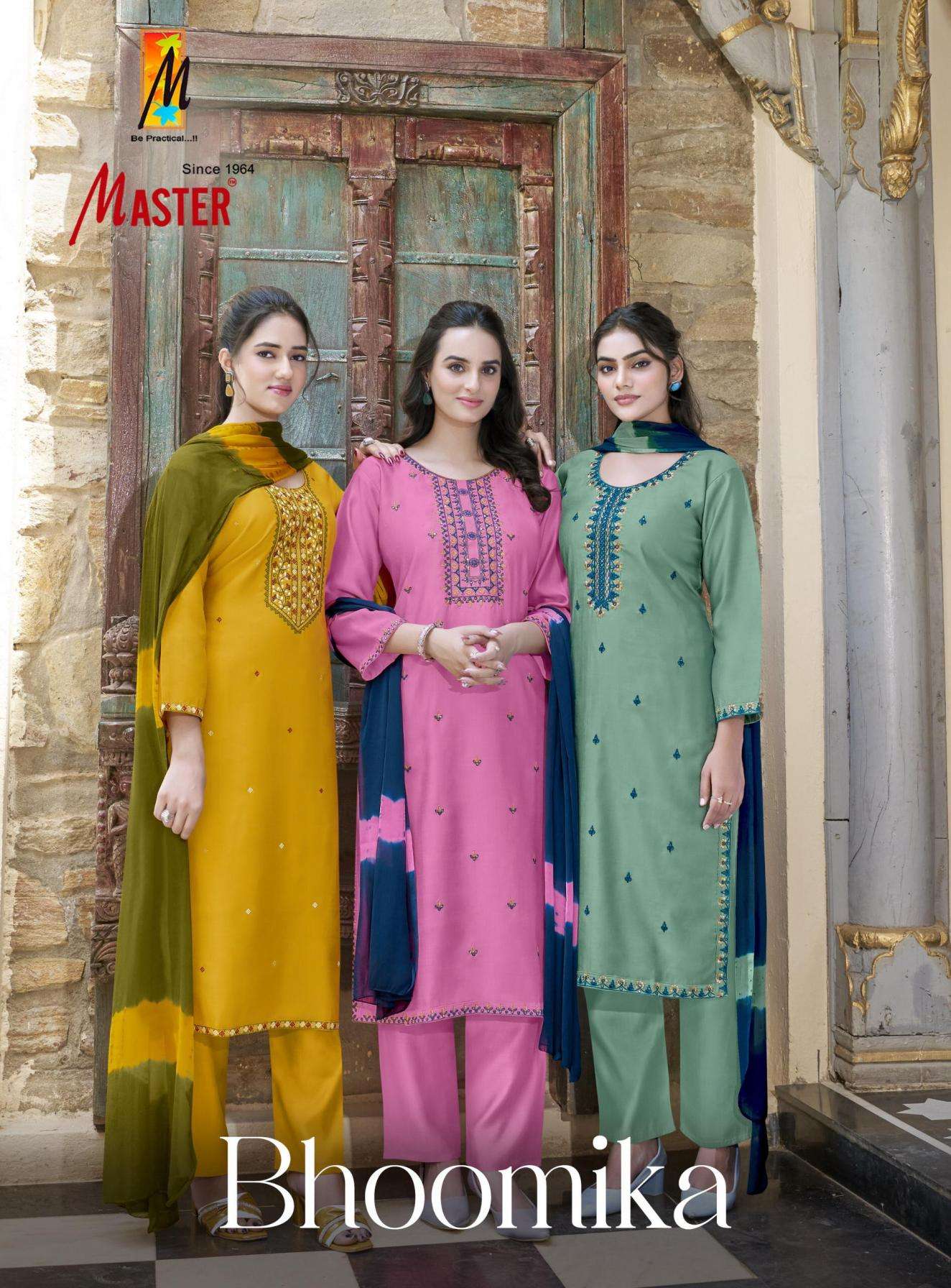 master bhoomika series 1001-1008 vertican silk wholesale suit