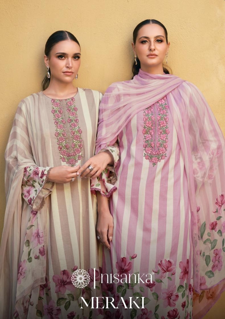 meraki nisanka series 01-06 PURE JAM SATIN wholesale suit 