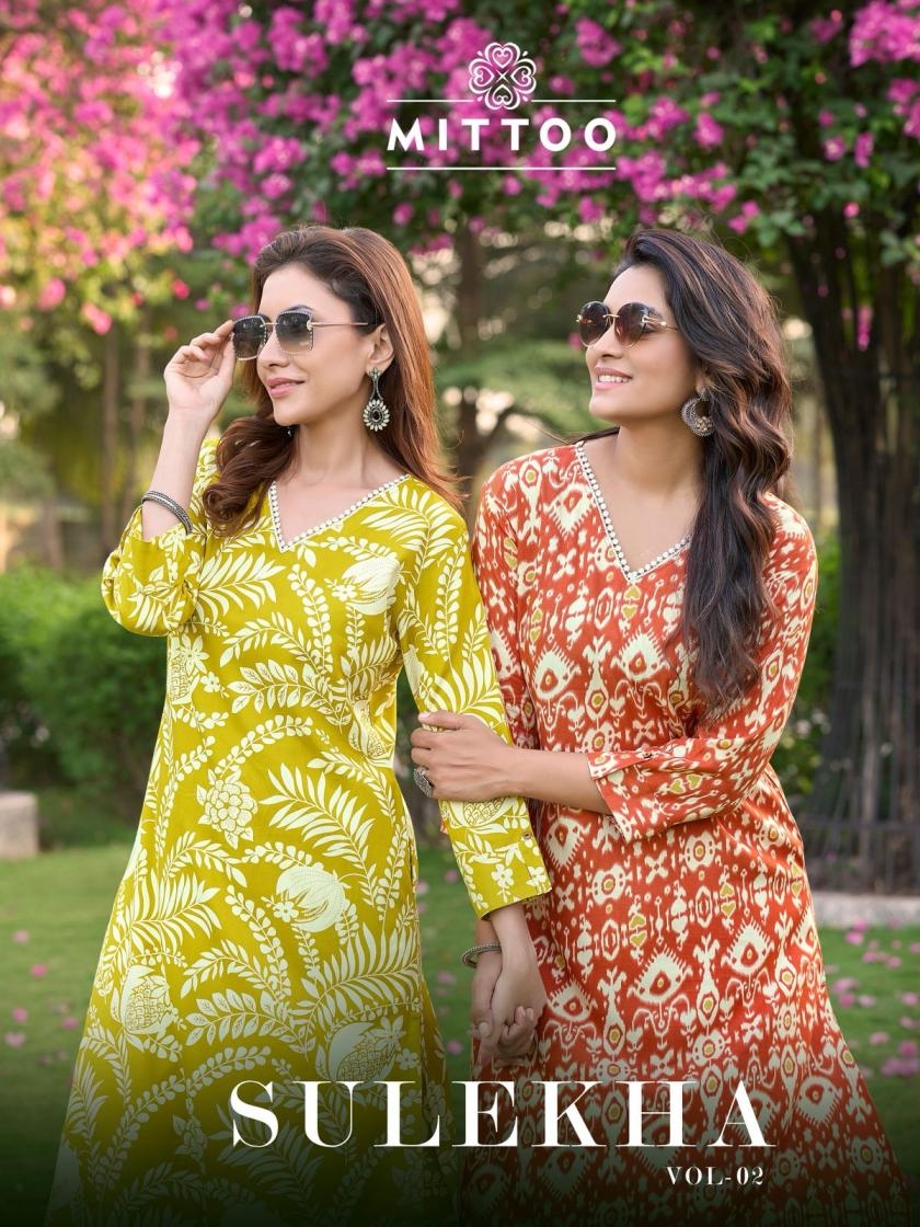 mittoo sulekha vol 2 series 2007-2012 Rayon wholesale co-ord sets