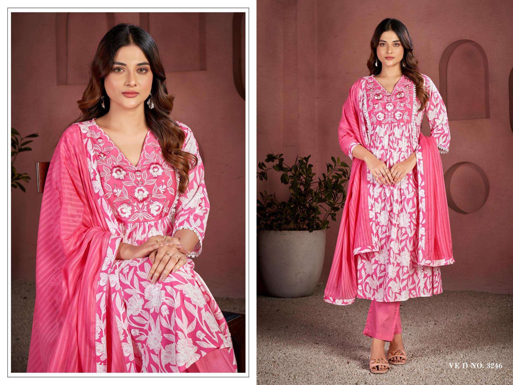modern cotton 60 60 print readymade stylish combo set salwar kameez