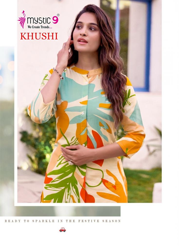 mystic9 khushi vol 3 series 3001-3010 VISCOSE PRINT wholesale co-ord sets