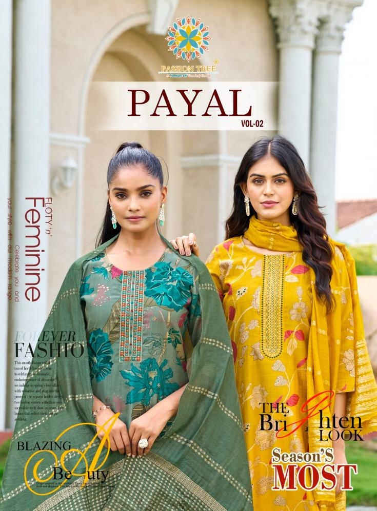 passion tree payal vol 2 series 2001-2008 VETICAN PRINT wholesale suit 