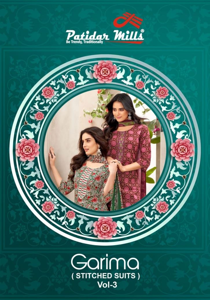 patidar mills garima vol 3 series 3001-3010 Pure cotton wholesale suit 