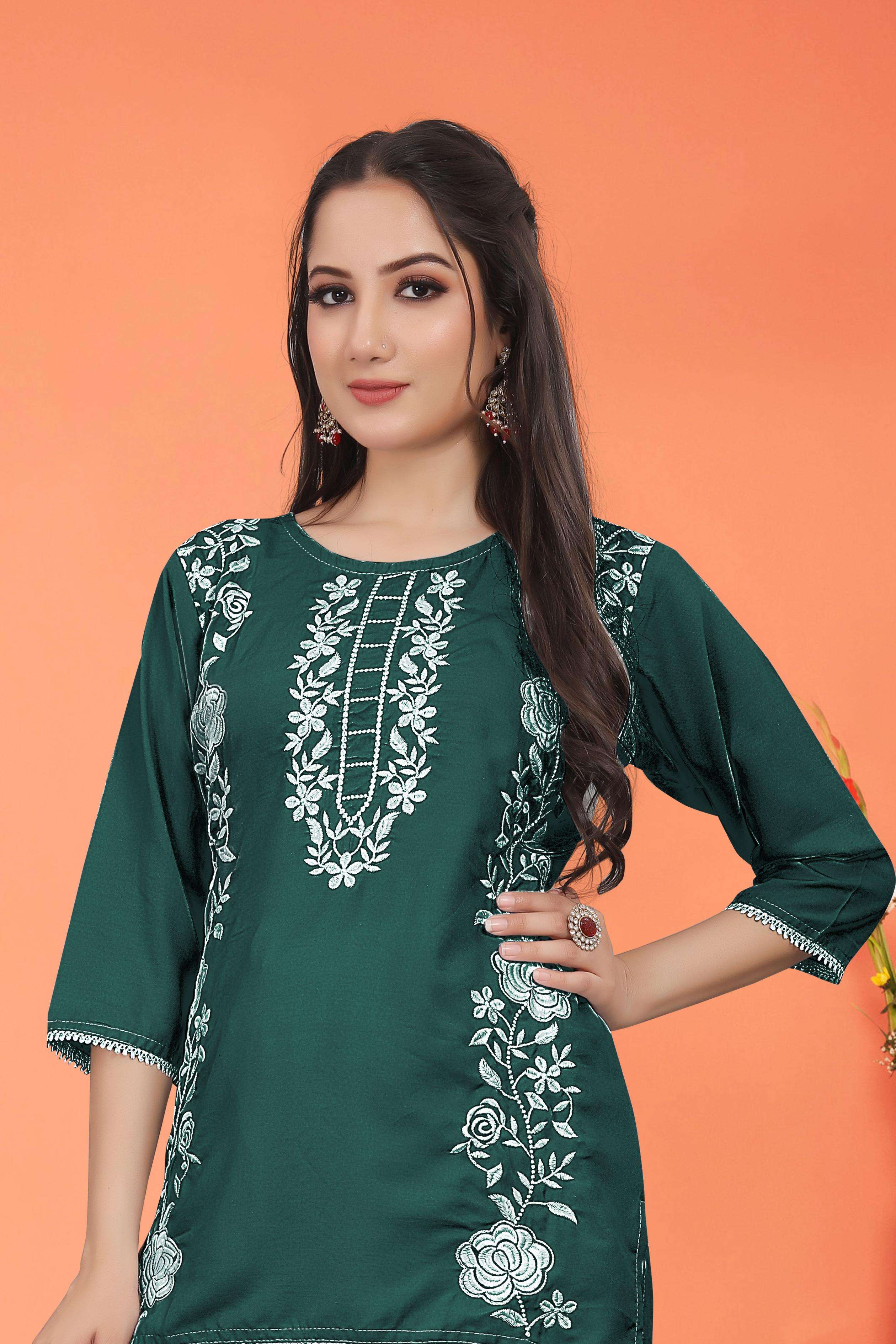 PR 9STAR FASHION MONEY VOL-5  RAYON WITH CHIKANKARI wholesale kurti 