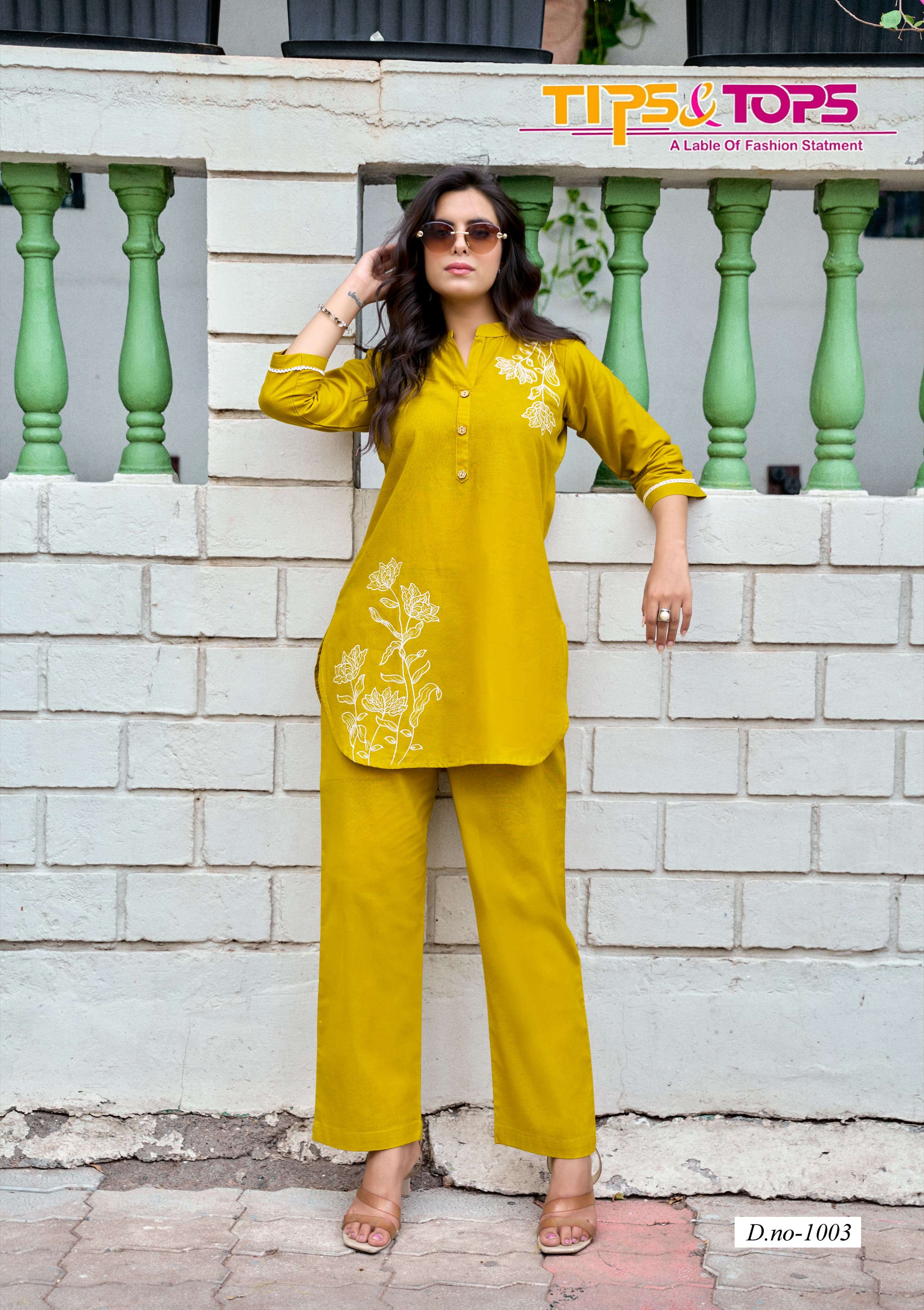 Premium Cotton Embroidery work and Pant Pocket Co-Ord Set