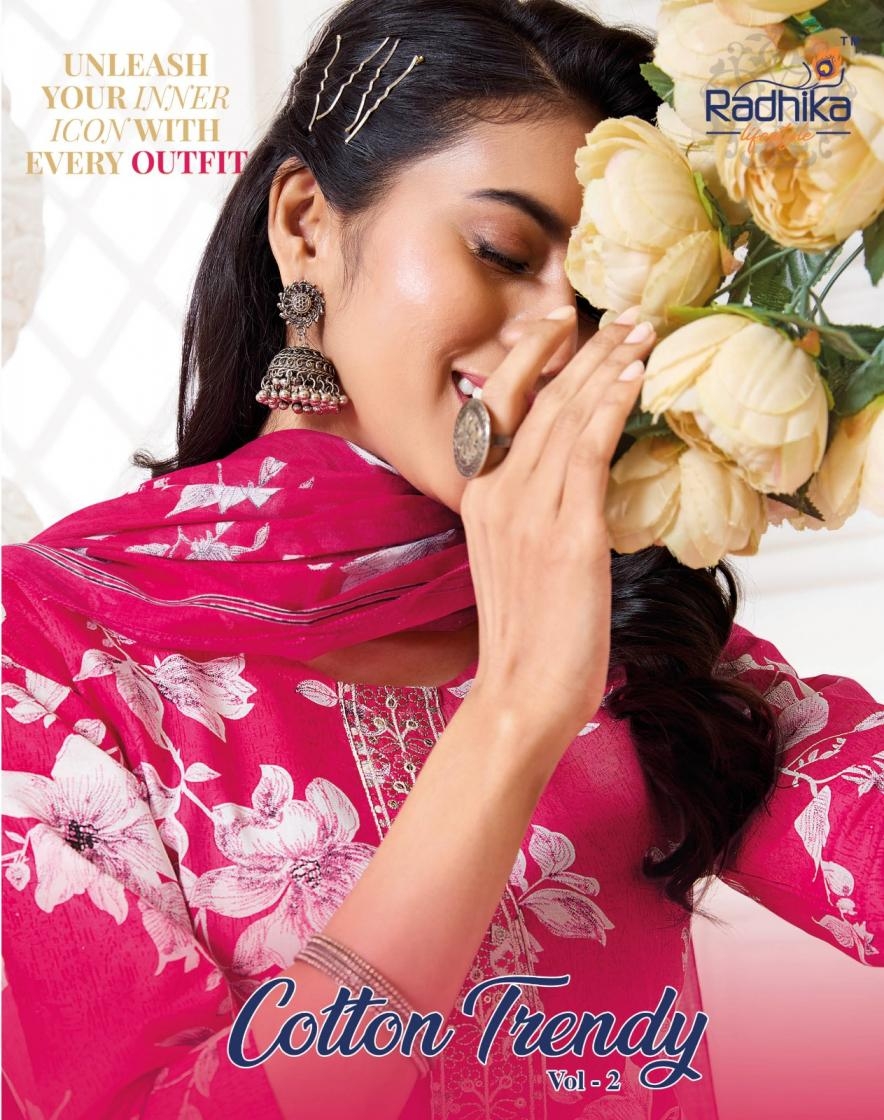 radhika lifestyle cotton trendy vol 2 series 2001-2008 COTTON wholesale suit 