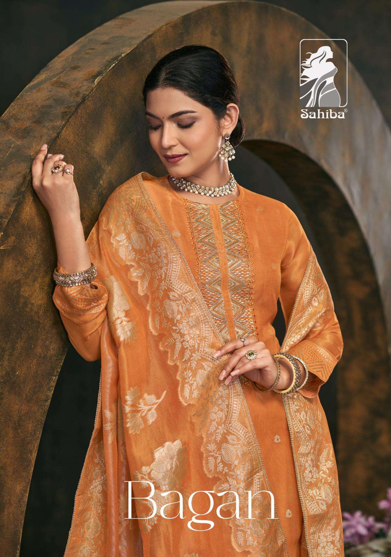 sahiba bagan heavy silk wholesale suit 