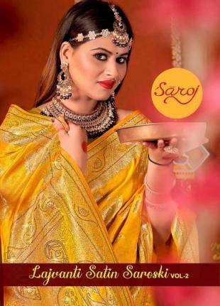 Saroj Lajvanti satin saroski vol-2 series 1001-1006 satin silk wholesale saree