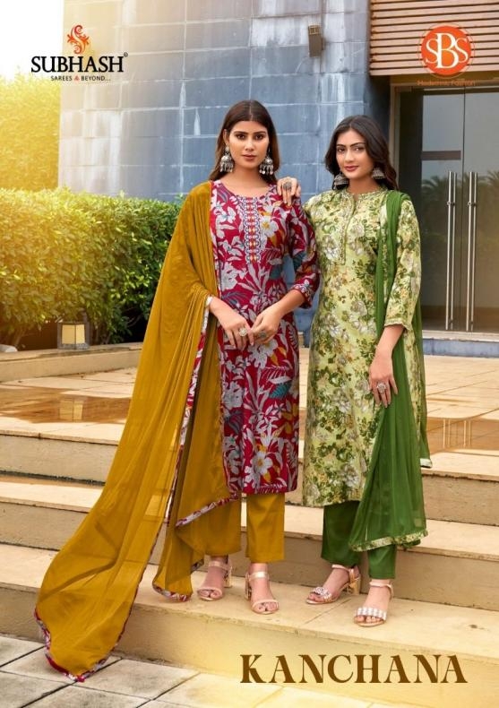 Sbs kanchana series 5915-5918 modal chanderi wholesale suit