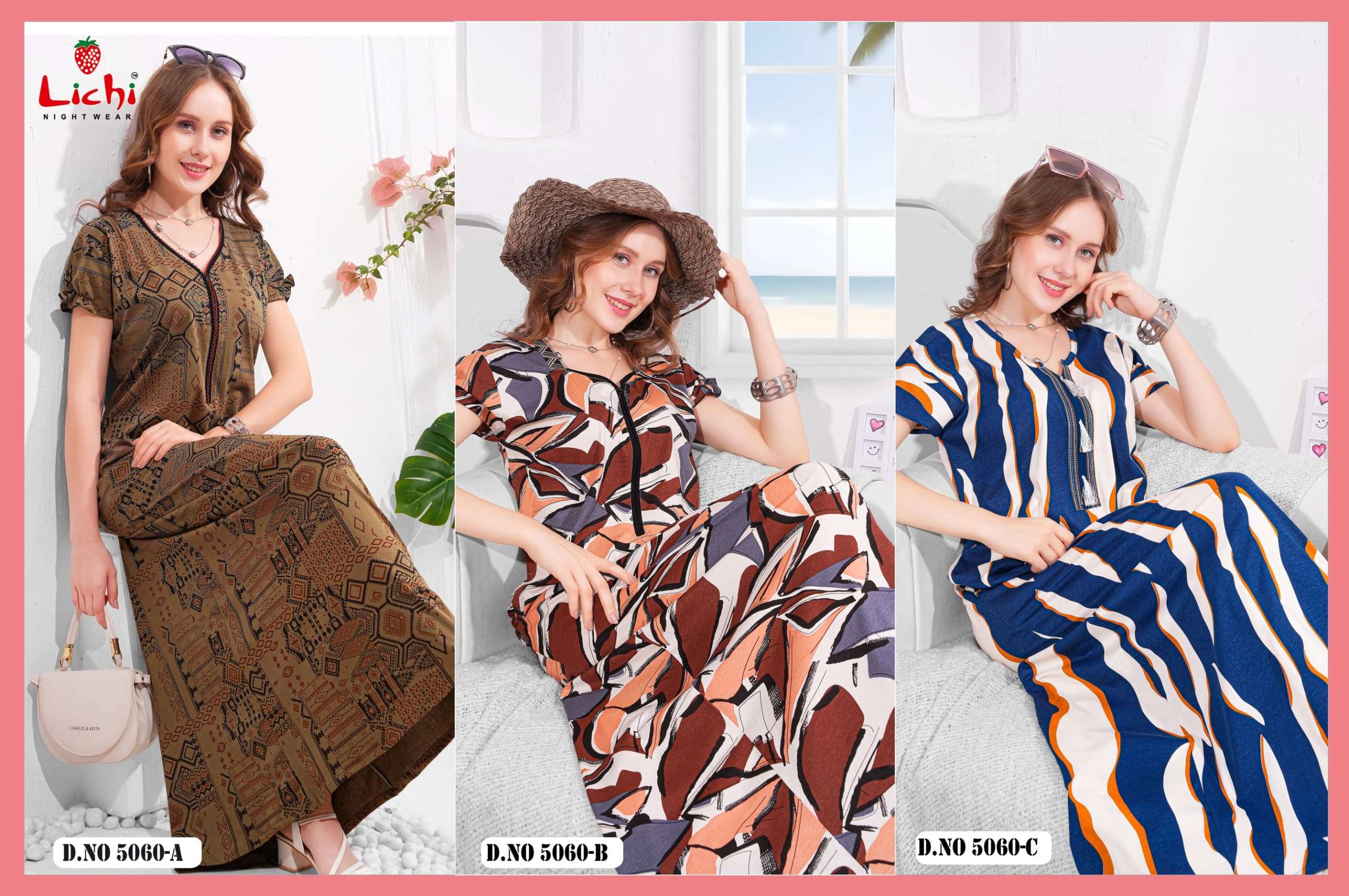 Series 5060 LICHI Premium A Line  Nighty Collection 