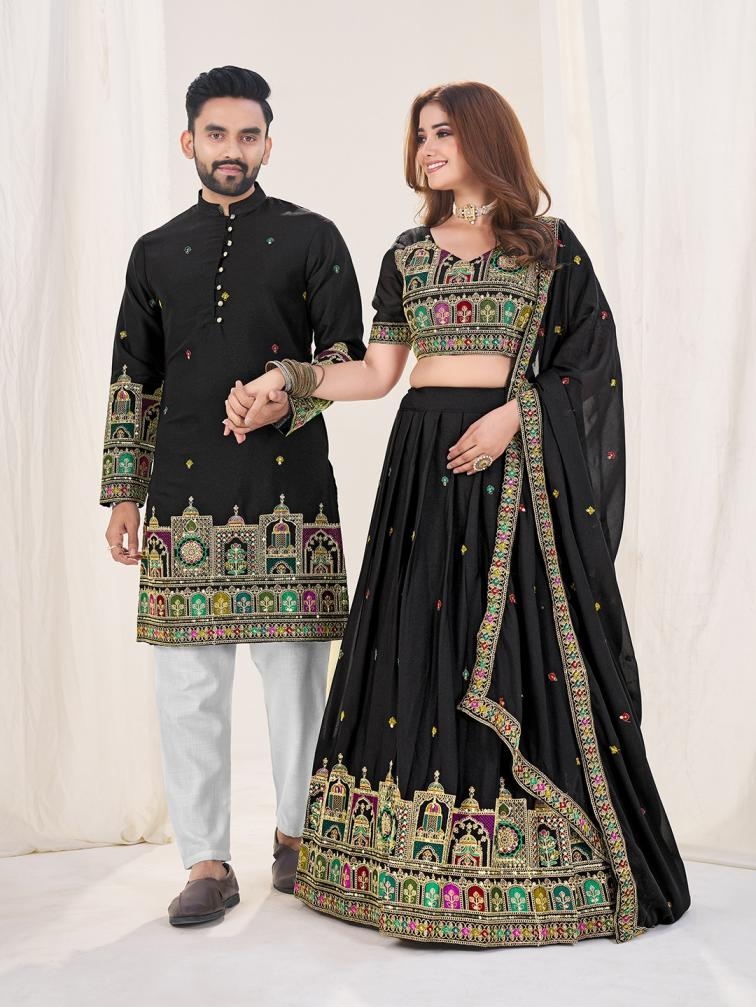 shee star couple vol 4 Georgette Sequins and embroidery Work wholesale couple lehenga