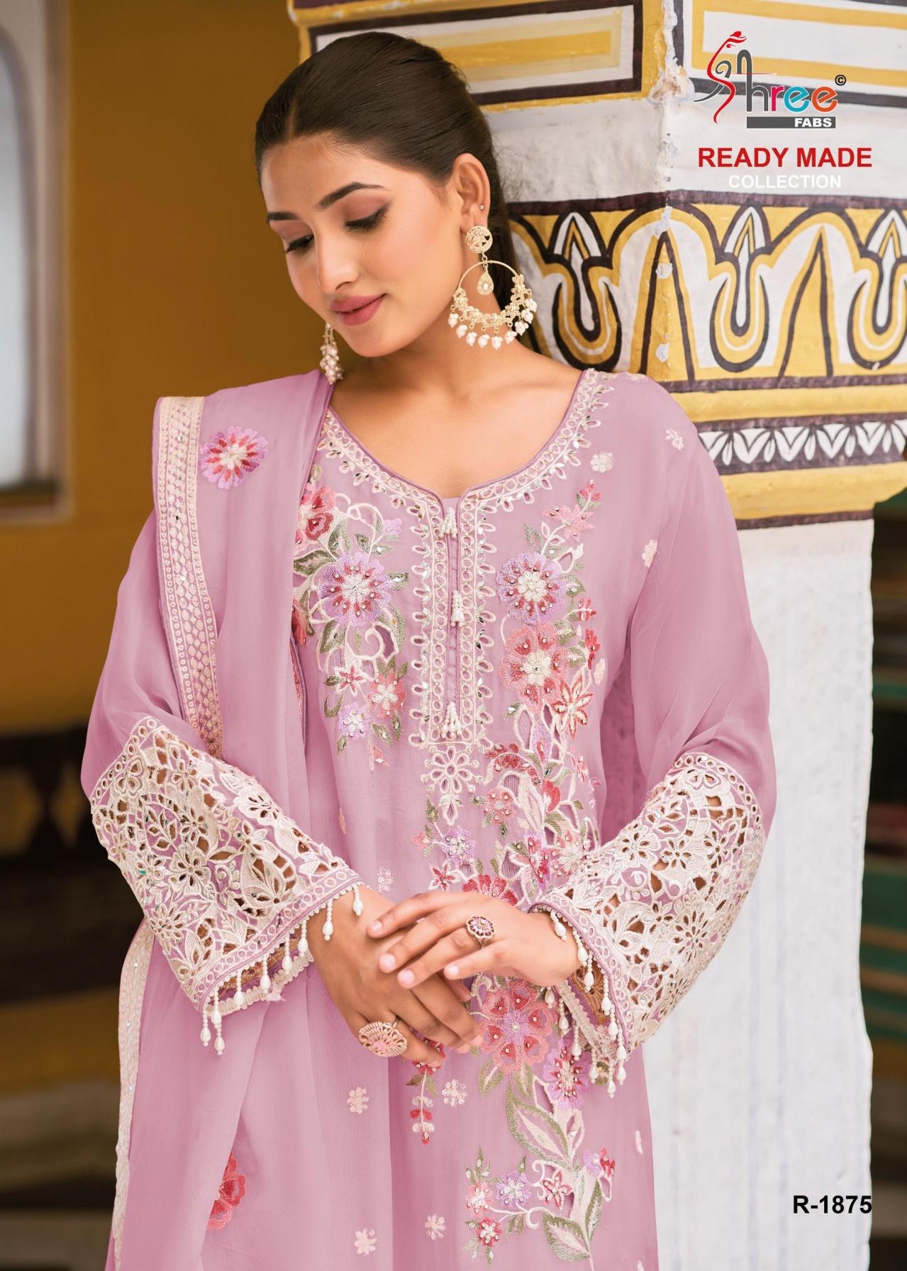 shree fabs 1875 air tex siffon viscous wholesale suit