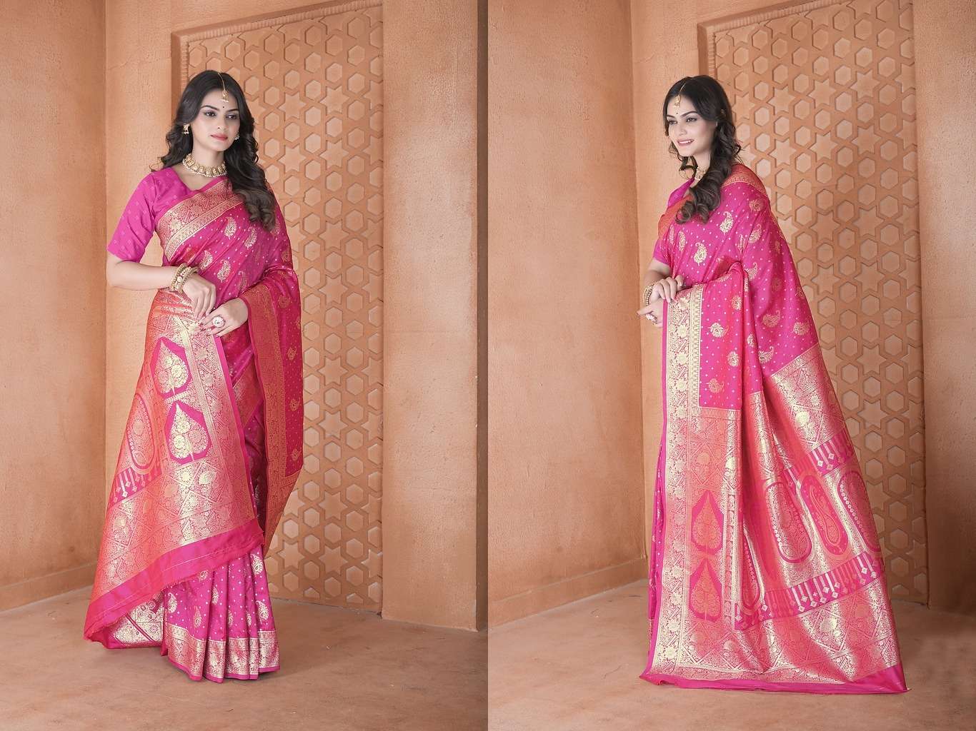 Soft Silk Saree Weaving Saree Heavy Banarasi Pallu