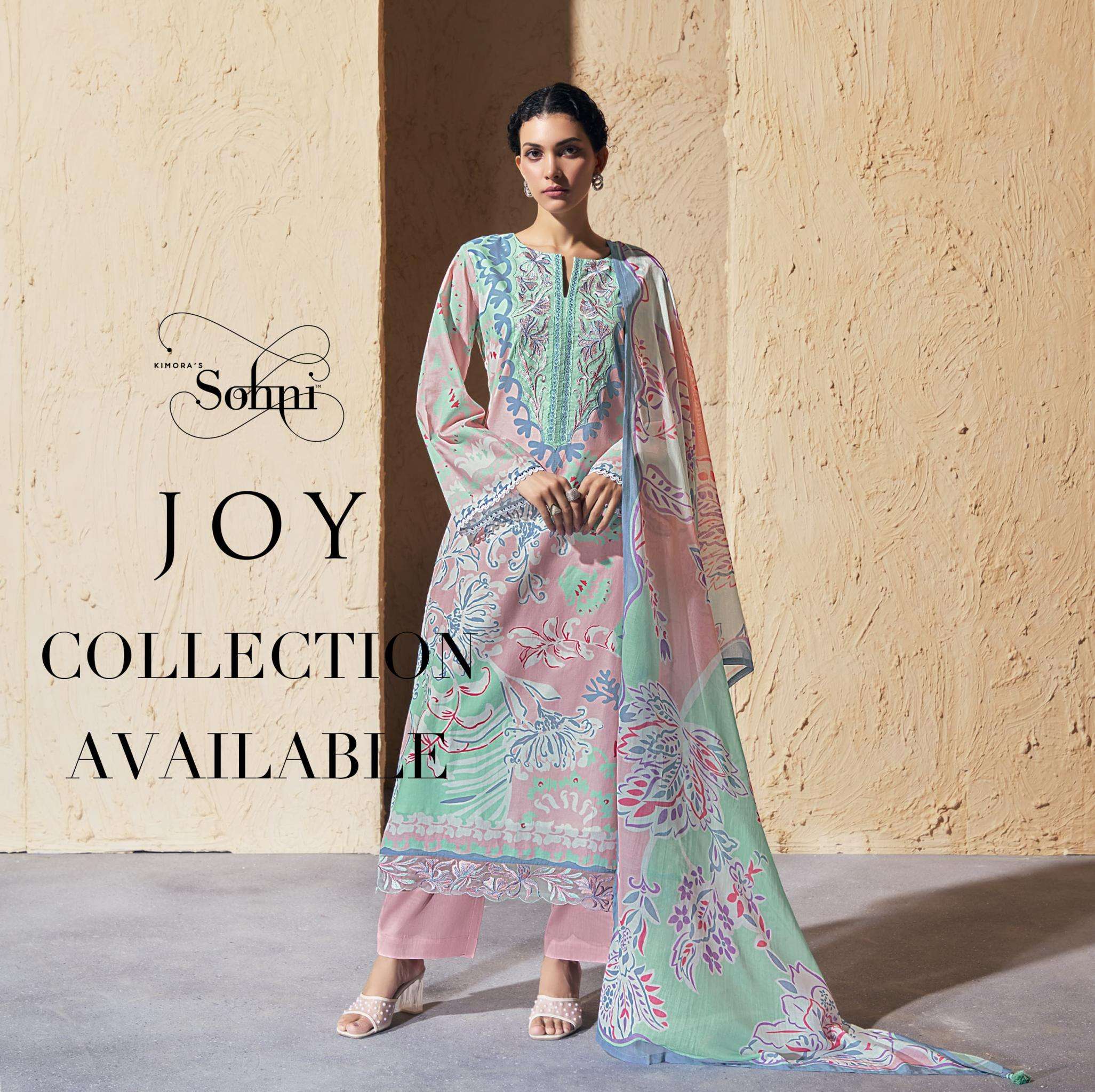 sohni joy vol 27 series 341-344 COTTON LAWN wholesale suit 