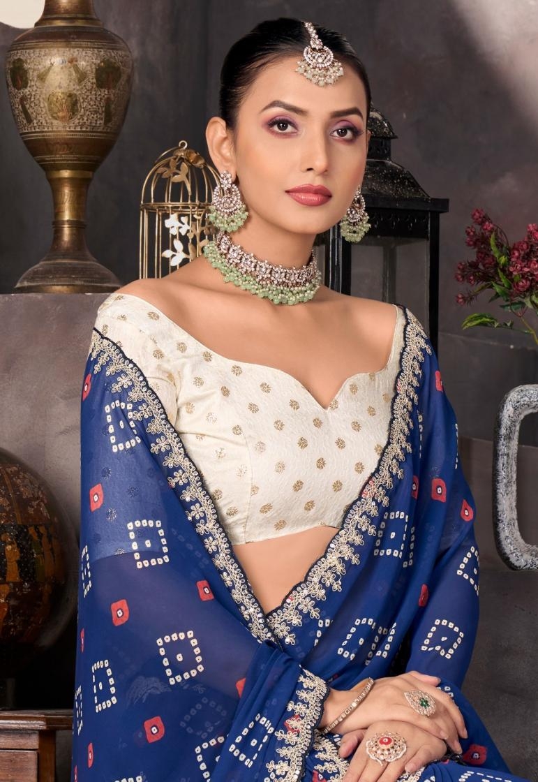 stavan sundri georgette wholesale embroidery saree