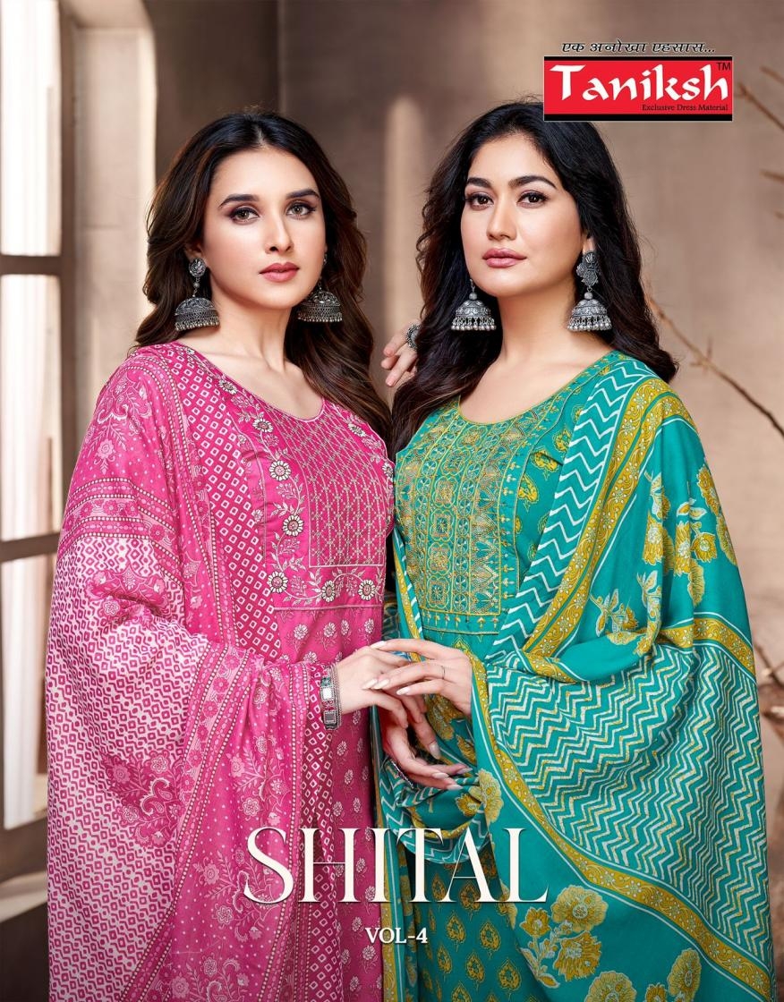 taniksh shital vol 4 series 4001-4008 cotton wholesale suit