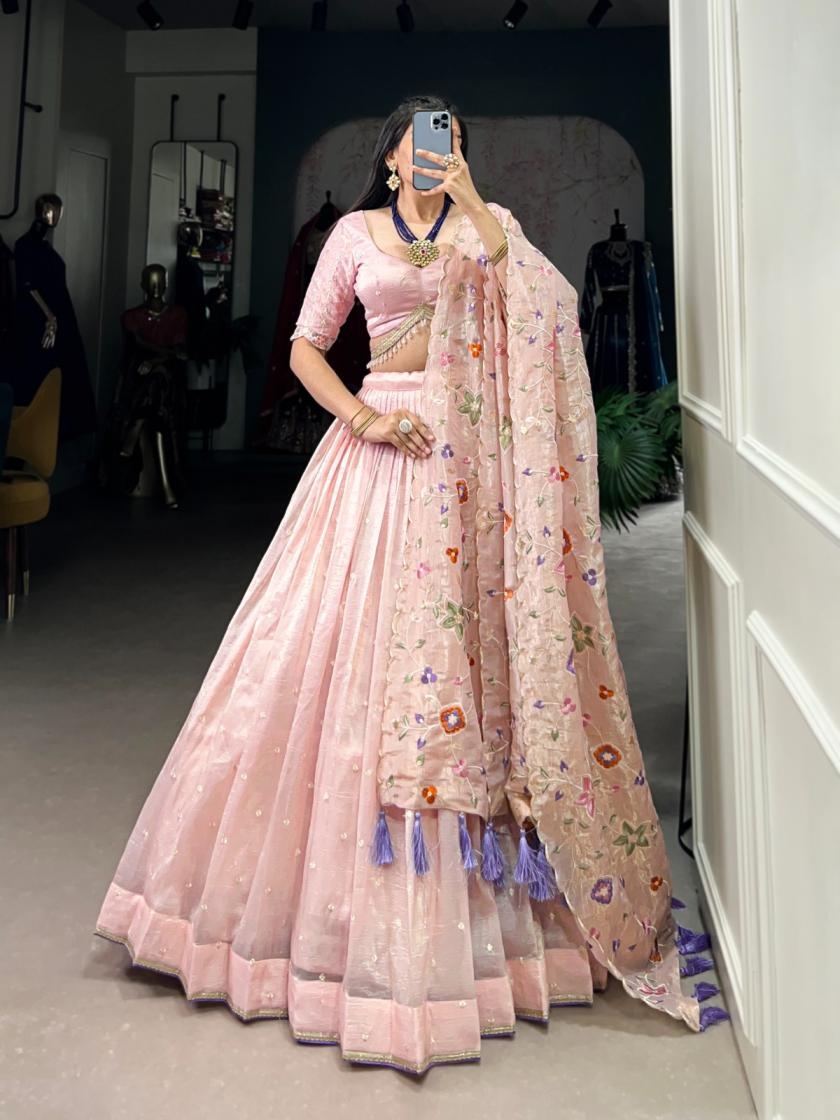 tanishka lnb1426 gold crush exclusive stitch lehenga unstitch blouse