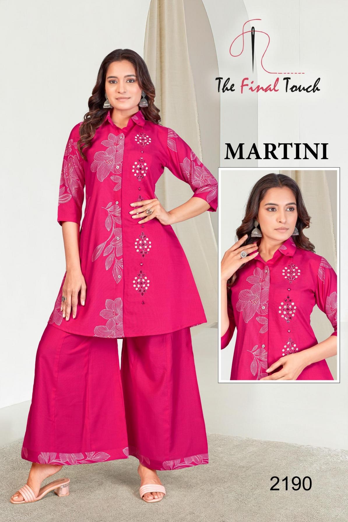 the final touch martini PREMIUM VETICAN PRINT wholesale co-ord sets