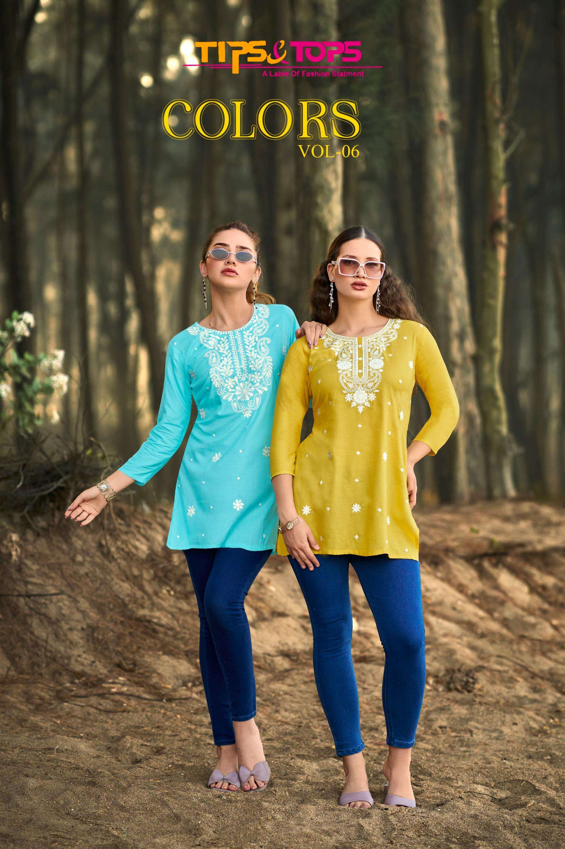 tips & tops colors vol 6 series 1001-1006 Heavy Reyon Slub 16kg wholesale tops 