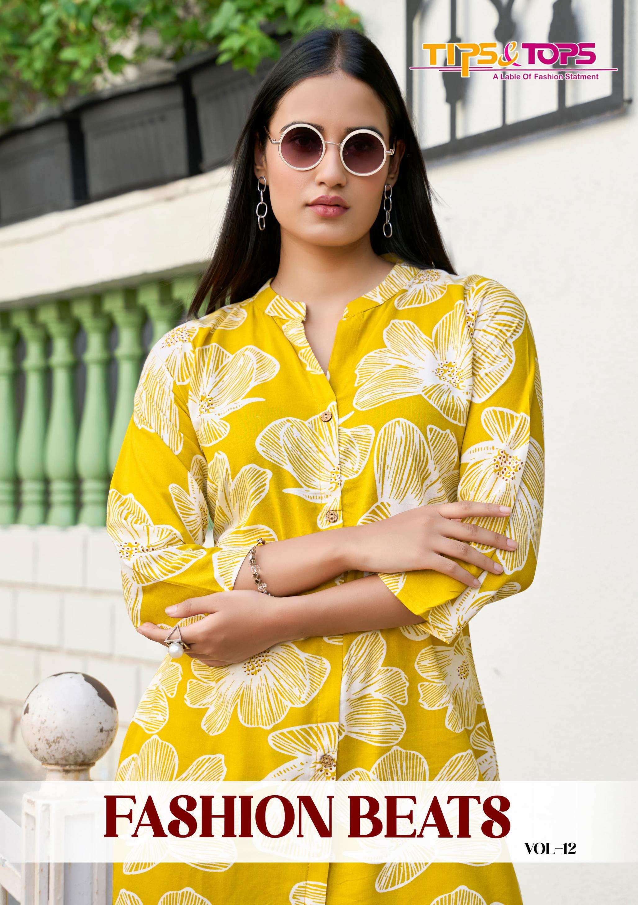 tips & tops fashion beats vol 12 series 12001-12006 Heavy Reyon Print Co-ord Set