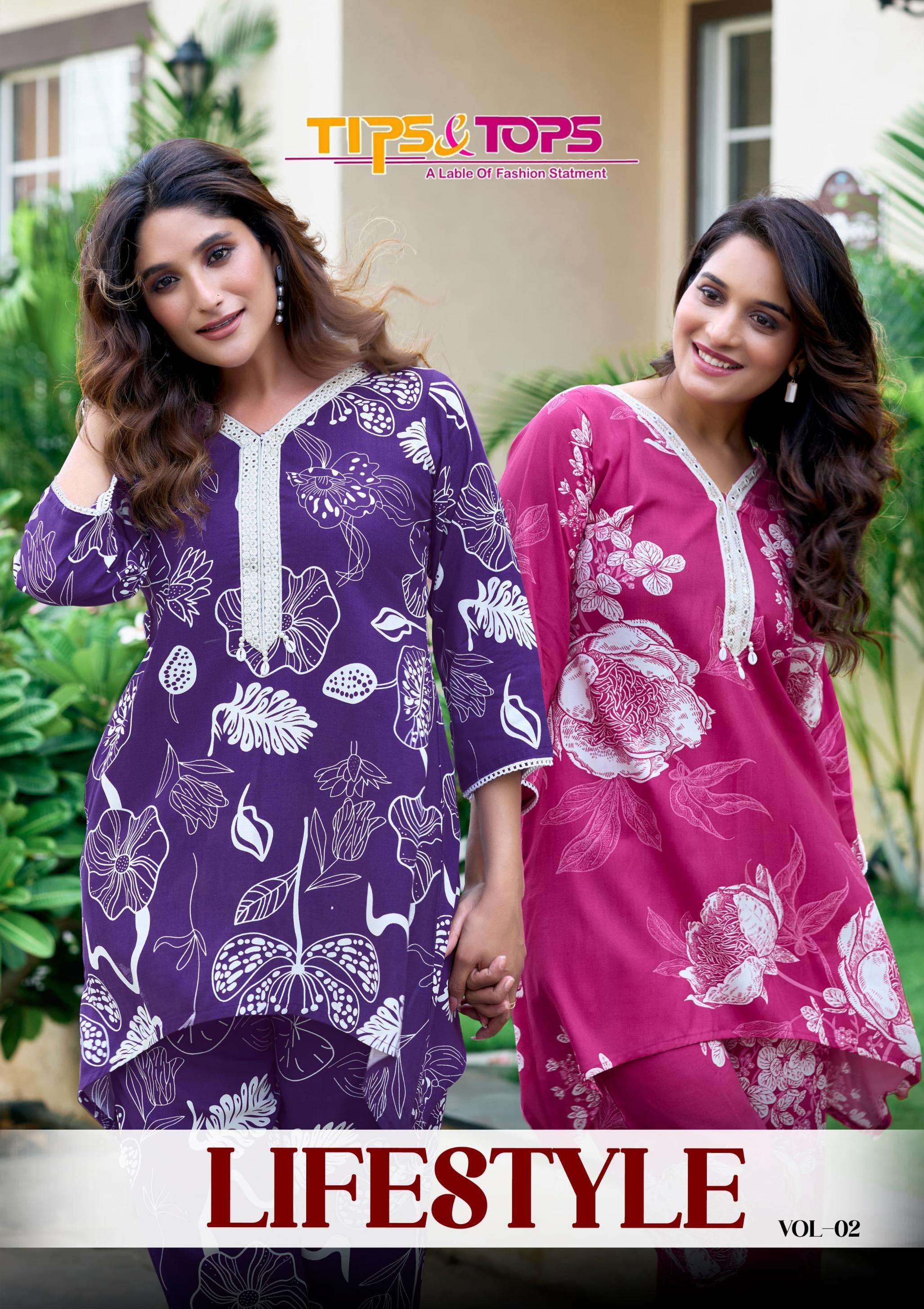 tips & tops lifestyle vol 2 series 2001-2006 Heavy Reyon Print wholesale co-ord sets