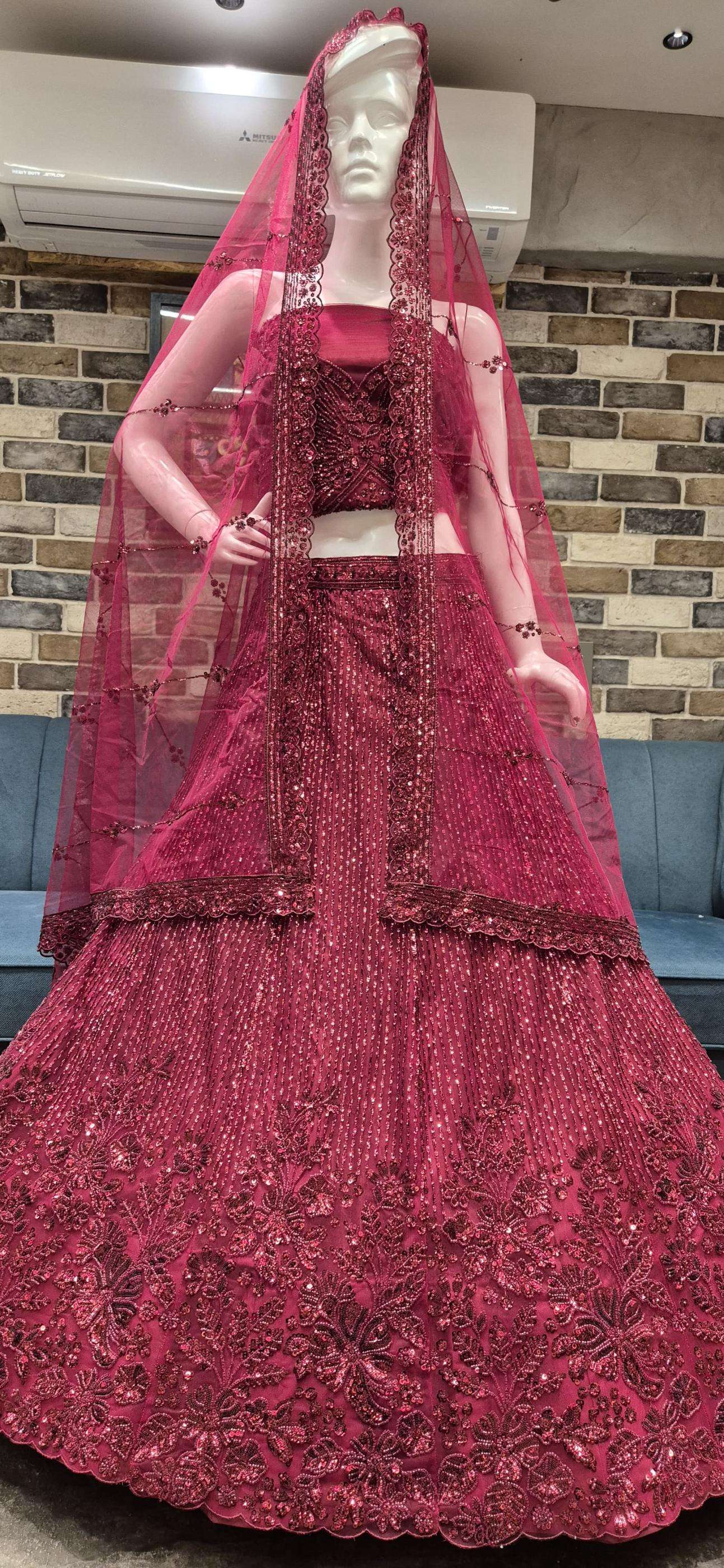 v 1190500 fancy fashionable design semi stitch lehenga blouse with dupatta
