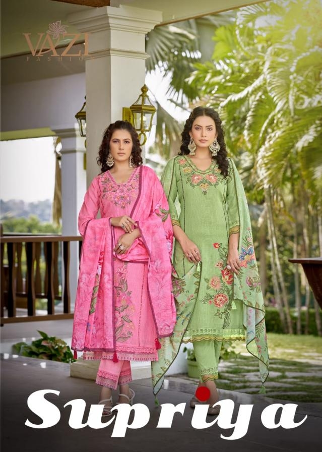vazi fashion supriya series 1001-1004 PURE  KOTA CHECKS  wholesale suit 