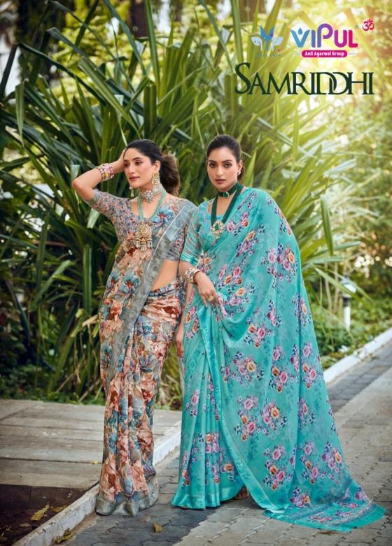 vipul samriddhi series 89278-89289 georgette wholesale saree