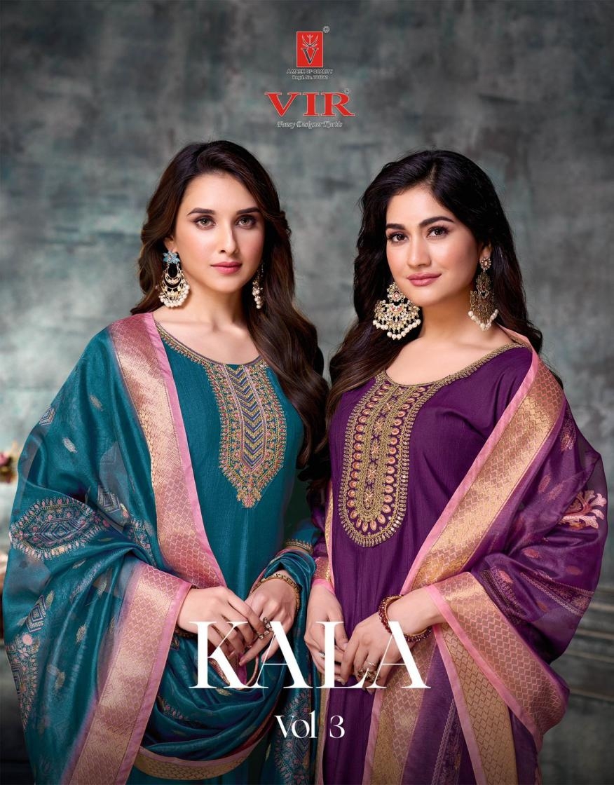 vir kala vol 3 series 3001-3006 VERTICAL FABRICS wholesale suit 