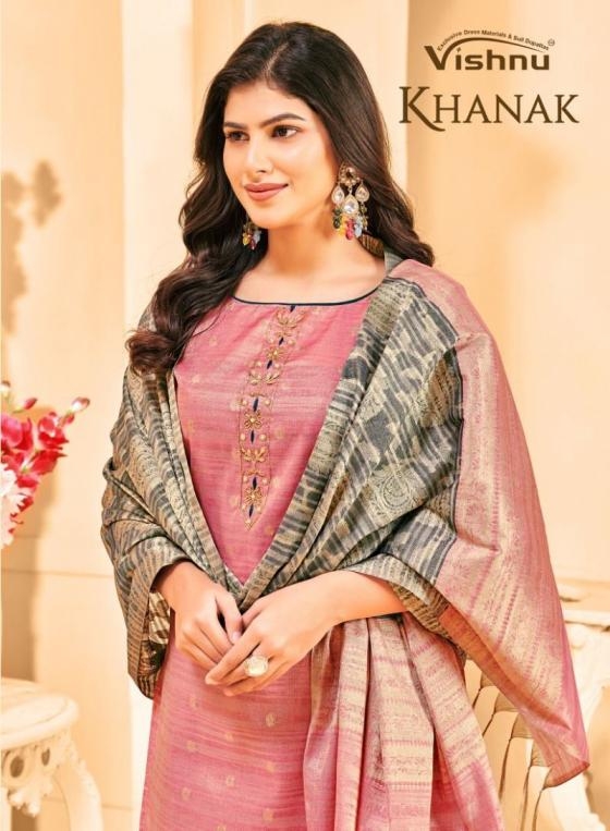 vishnu khanak series 4001-4010 banarasi tussar wholesale suit 
