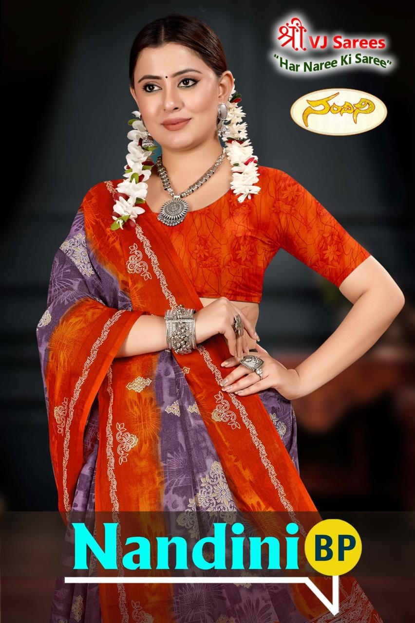 VJ Nandini Vol-01 Heavy Cotton Printed wholesale saree