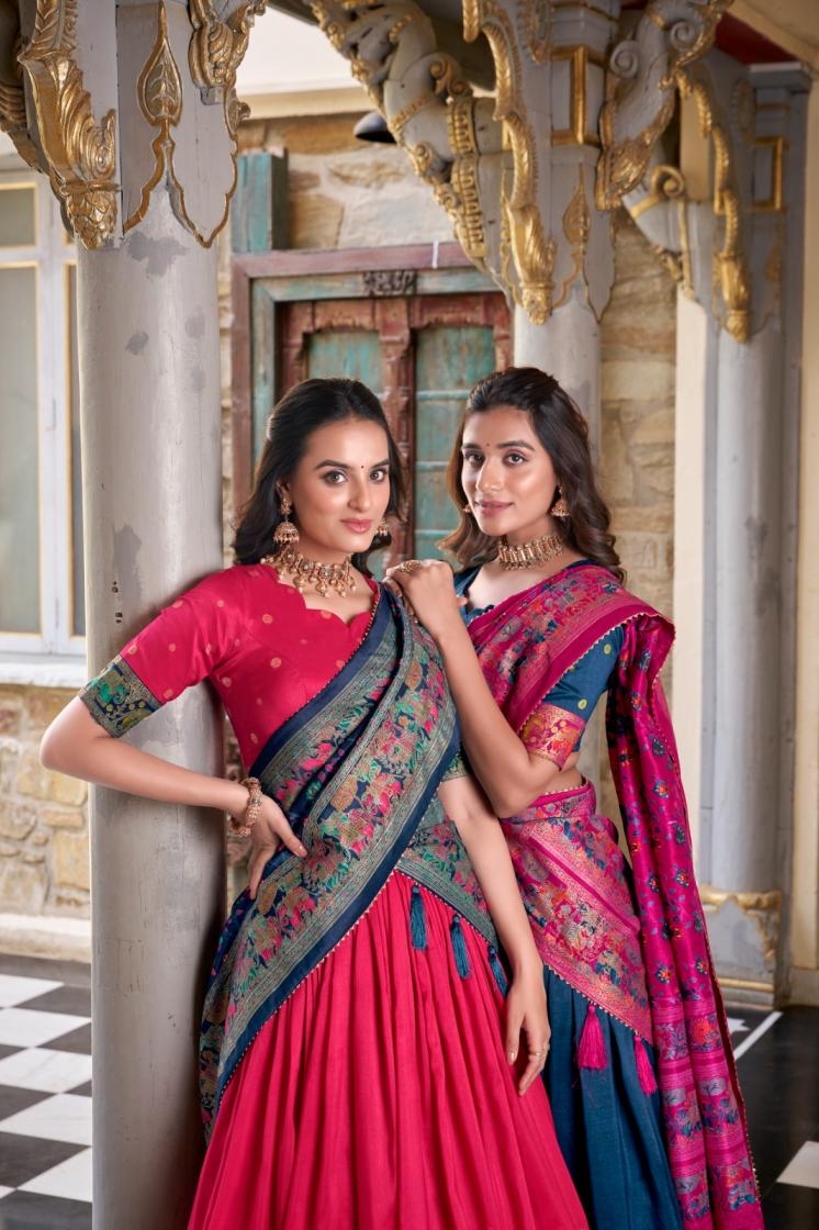 vrinda lnb 1245 gorgeous unstitch lehenga with unstitch blouse