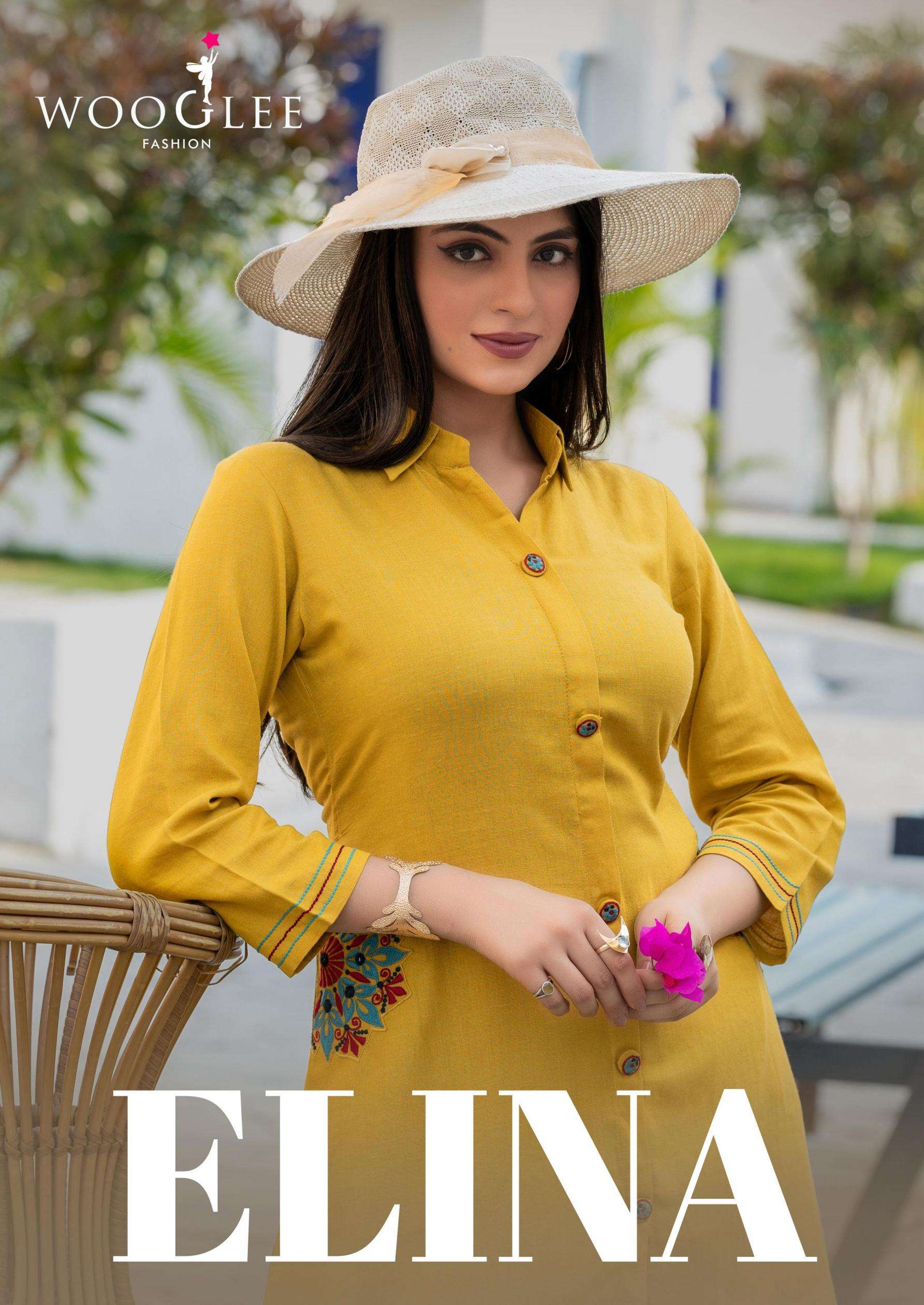wooglee elina series 2001-2004 Cotton Slubb wholesale kurti 