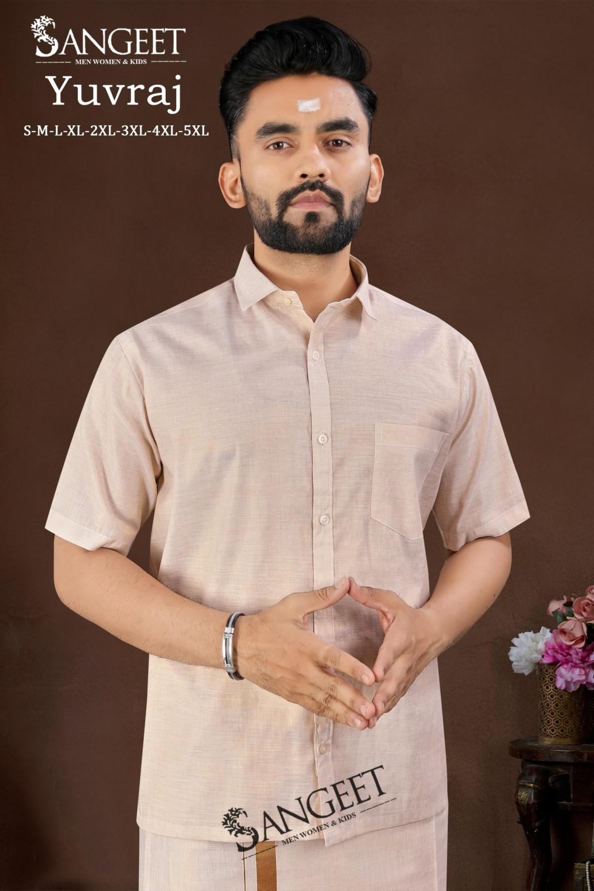 yuvraj series 1001-1004 silk south readymade big size stylish look mens kurta 